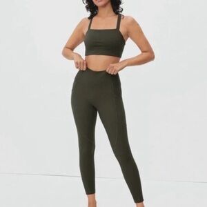 Everlane The Perform Legging Lichen Women's Large Athleisure